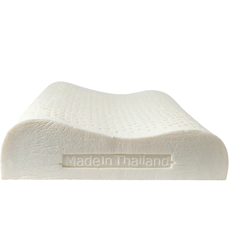 高低平面枕的乳胶枕芯侧面
